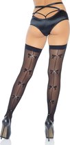 Leg Avenue Kousen Bow Backseam Zwart