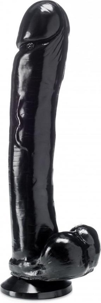 Goedkoopste XXLTOYS - Benjamin - Large Dildo - Inbrenglengte 30 X 6 cm - Black - Uniek Design Realistische Dildo – Stevige Dildo – voor Diehards only - Made in Europe