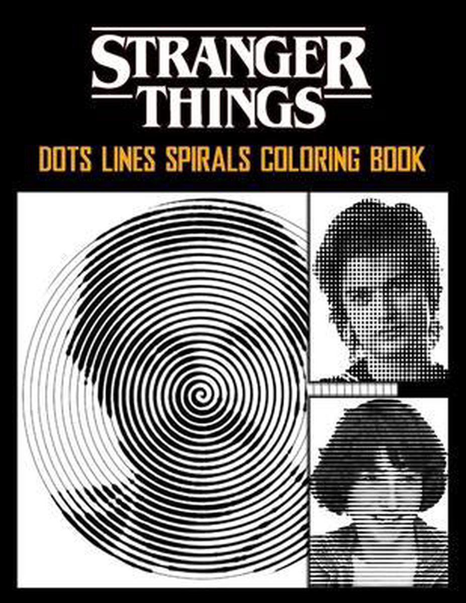 Stranger Things - Dots Lines Spirals Coloring Book Paperback – February 8  202 for sale online