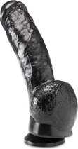 XXLTOYS - Owen - Large Dildo - Inbrenglengte 20 X 6 cm - Black - Uniek Design Realistische Dildo – Stevige Dildo – voor Diehards only - Made in Europe