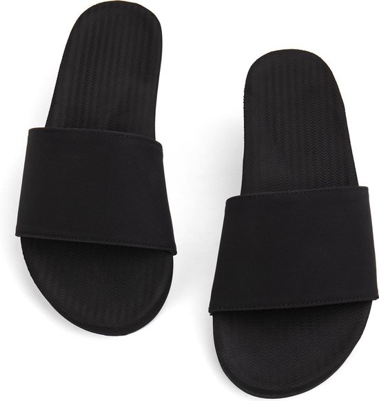 Indosole Slides Essential Dames Slippers - Zwart - Maat 39/40