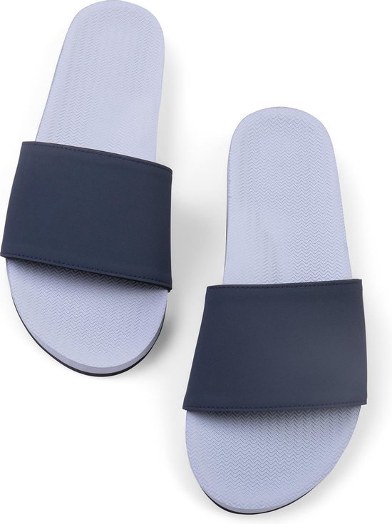 Indosole Slides Color Combo Dames Slippers - Blauw - Maat 37/38