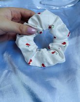 TheHandmadeMusthaves Scrunchie - Katoen - Scrunchie met kersen