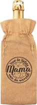 Cadeauverpakking - fles - Beste Mama - Jute - 42 cm - Paper Dreams