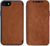 iPhone 8 Bookcase Hoesje - Leer - Siliconen - Book Case - Flip Cover - Apple iPhone 8 - Bruin
