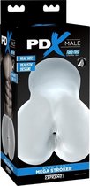 PDX Male Blow & Go Mega Stroker (Clear) - Masturbators & Strokers