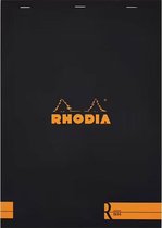 Rhodia Notitieblok A4 (no18) Zwart - Ongelinieerd