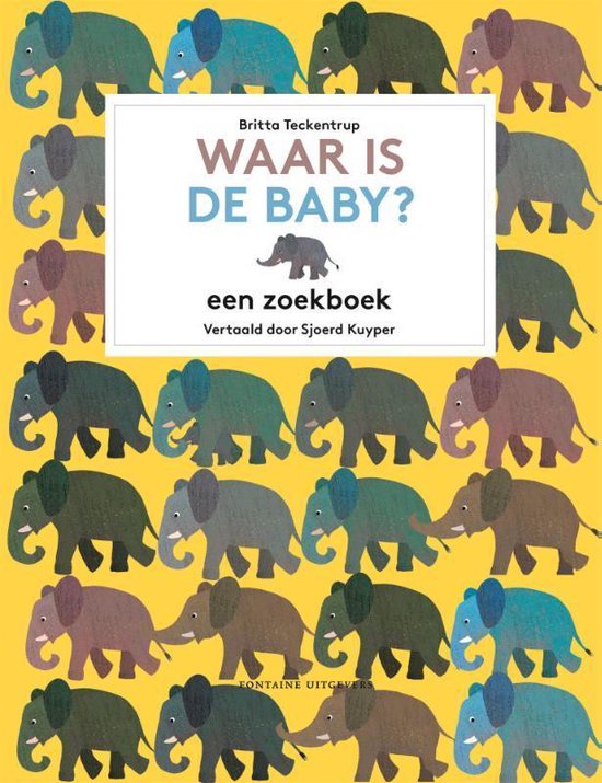 Boek cover Waar is de baby? van Britta Teckentrup (Hardcover)