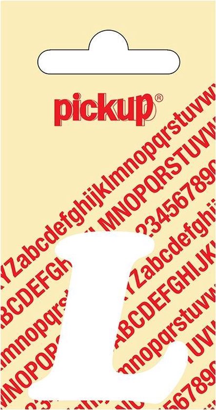 Pickup plakletter CooperBlack 40 mm - wit L