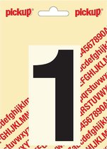 Pickup plakcijfer Helvetica 100 mm - zwart 1