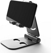 NÖRDIC Universele standaard voor telefoon en tablet - opvouwbare tablet en telefoon houder - Draaibaar - Zwart