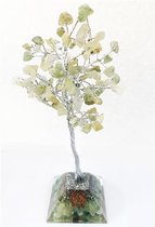 Edelsteenboom met Groen Aventurijn Orgone Pyramide Basis 100 Edelstenen