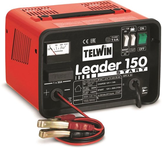 TELWIN - Chargeur/démarreur de batterie - LEADER 150 START 230V 12V |  bol.com