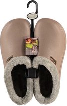 Xq Gardenwear Tuinklompen Heren Rubber/imitatiebont Beige Mt 45
