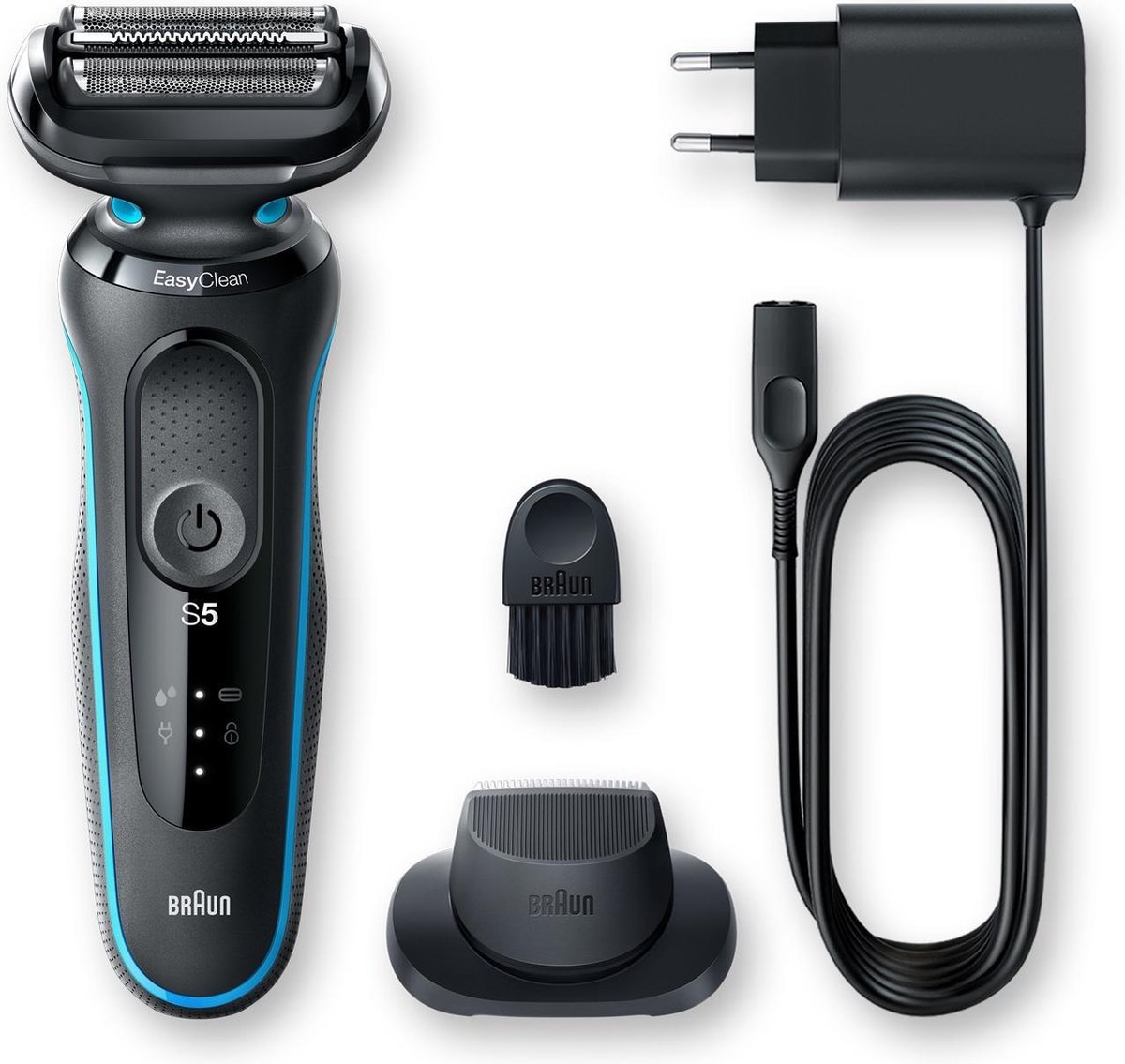 Braun Series 5 50M1200S scheerapparaat Scheerapparaat met scheerblad Trimmer Zwart, Blauw