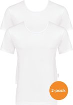 Sloggi Men 24/7 Shirt O-hals - heren T-shirts (2-pack) - wit - Maat: XXL