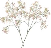 3x stuks kunstbloemen Gipskruid/Gypsophila takken roze 95 cm - Kunstplanten en steelbloemen