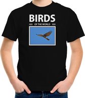 Dieren foto t-shirt Havik roofvogel - zwart - kinderen - birds of the world - cadeau shirt Havik roofvogels liefhebber S (122-128)