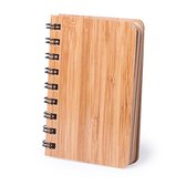 Notitieboekje | notitieblokjes klein | pocket formaat - bamboe - Vaderdag cadeau