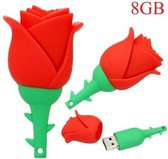 Pendrive Rose Vorm - Romantisch Geschenk - Capaciteit 8GB - Silicone - Bestand