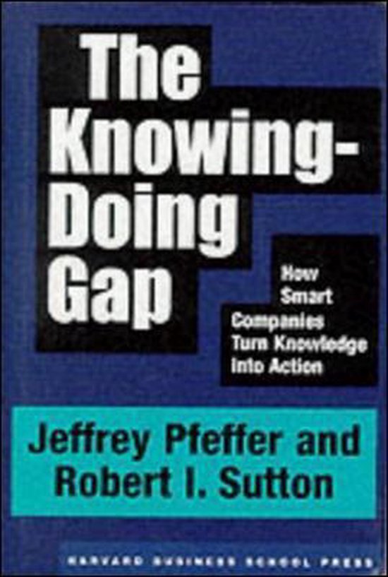 The Knowing-Doing Gap - cover