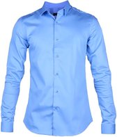 Rox - Heren overhemd Danny - Lichtblauw - Slanke pasvorm - Maat M