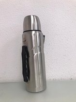 Thermosfles - 1 liter - 6 uur lang warm - RVS - 30cm hoog