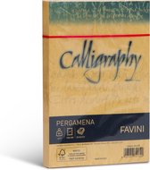 Perkament 25 enveloppen 120 x 180 J7 90 g/m2 inkjet kleur Goud geel PERGAMENA Calligraphy Oro 03 FAVINI wenskaarten