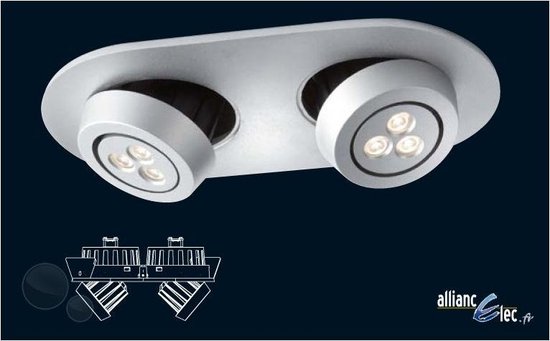 PORTO LED Inbouwspot 2 X 7,5W GRIJS PODIUM LIGHT PHILIPSProduct merk Podium  Philips | bol.com