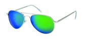 IZZLE Zonnebril Aviator PZ20-006 - Dames/Heren - Polariserend - UV400 - Zilver montuur/Gekleurd glas
