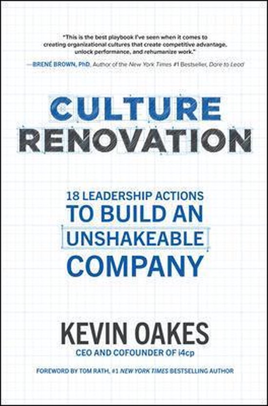 Culture Renovation: 18 Leadership Actions to Build an Unshak ... - cover