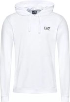 EA7 Emporio Armani Hoodie Heren - EA7 Trui Met Capuchon - Wit - Maat XS