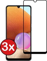 Samsung Galaxy A32 5G Screenprotector Glas Tempered Glass 3D - Samsung A32 5G Screen Protector 3D Full Cover - 3 PACK