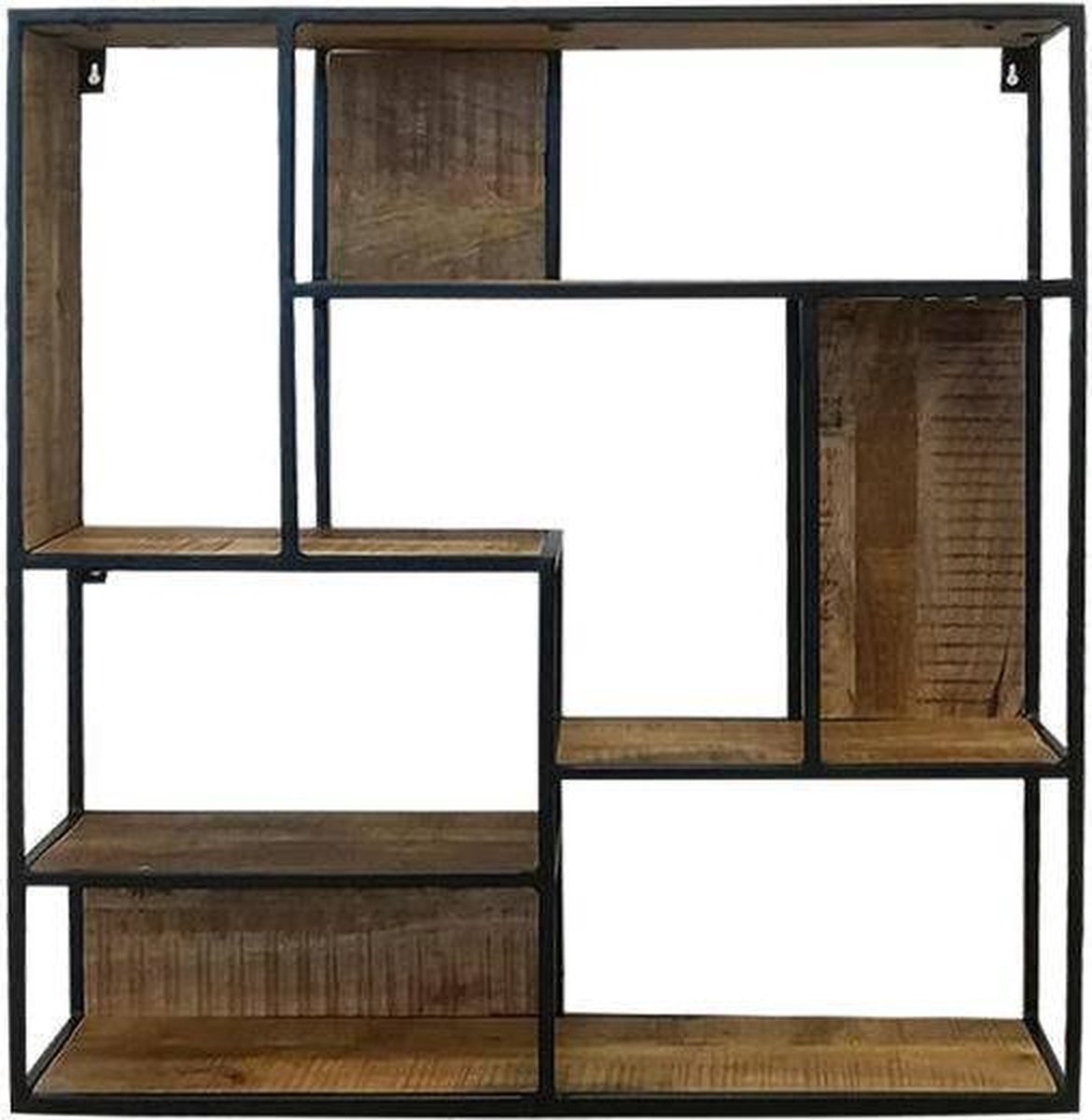Mangohouten Wandrek Vierkant 60x60 cm Mahom