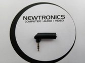 Newtronics audio adapter 3.5mm vrouwelijk - 3.5mm mannelijk - hoek - stereo