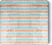 Gusta - Picknickkleed - Waterafstotend - 200x200cm - Blauw Oranje