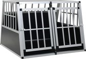 Cage pour chien pour voiture - niche pour chien - cage de coffre - 2 portes