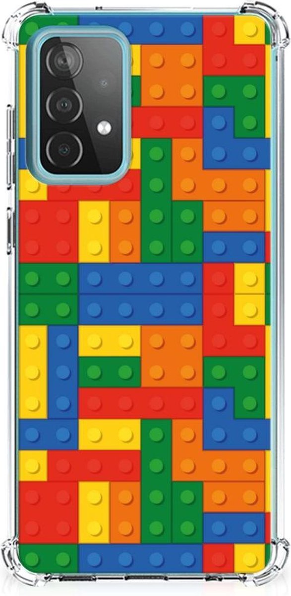 Samsung Galaxy A52 4G/5G Doorzichtige Silicone Hoesje Blokken