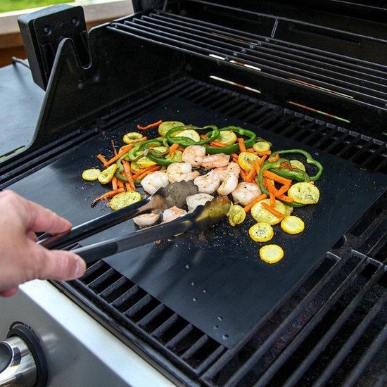 BBQ Grill mat - 6 stuks - Anti aanbak oven mat - Hittebestendig - Vaatwasser bestendig - Herbruikbaar