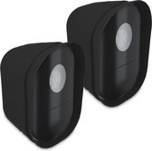kwmobile 2x hoesje voor Arlo Security Light - Siliconen hoes voor beveiligingscamera - Beschermhoes in zwart