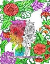 Artful Flowers Coloring Book for Adults