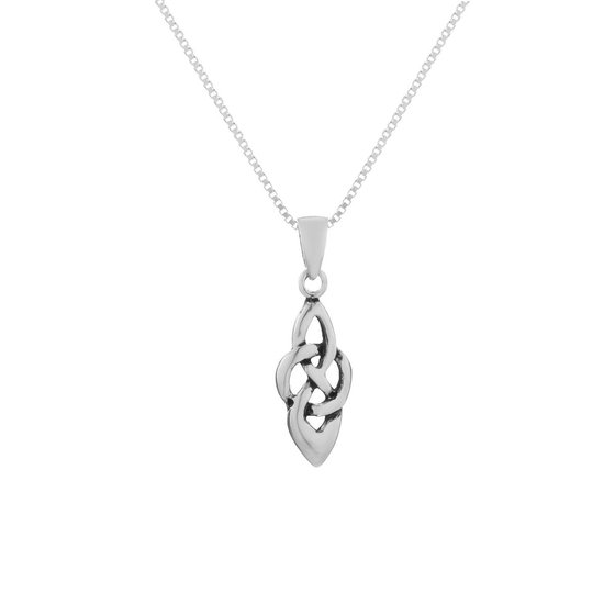 Ketting dames | Zilveren ketting met hanger, Keltische knoop