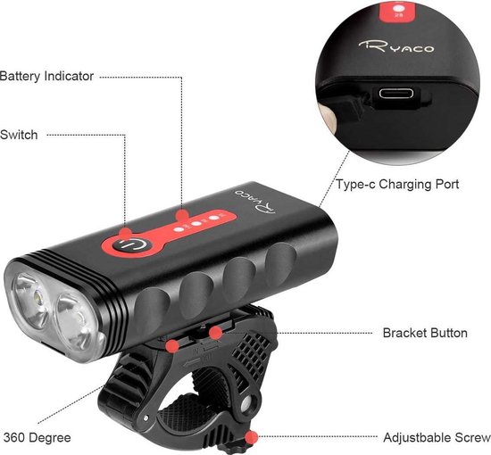 Ryaco bike light hotsell