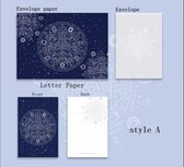 Briefpapier set | kosmos - A | kaart + enveloppe & briefpapier