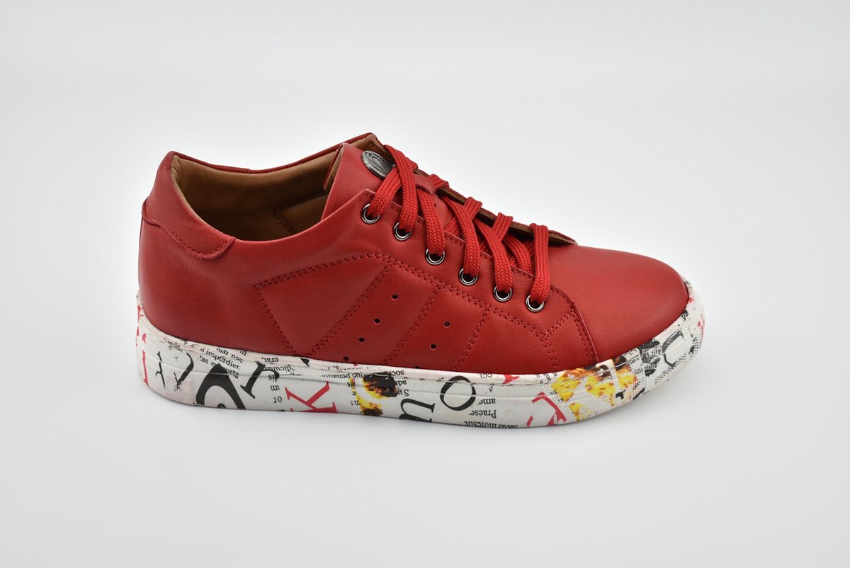 Rollerbird Quick sneakers dames leer rood maat 38 - Schoenen.nl