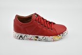 Rollerbird Quick - sneakers - dames - leer - rood - maat 38
