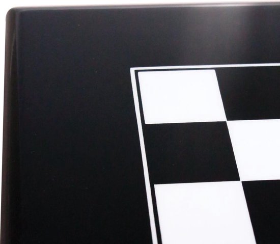 Thumbnail van een extra afbeelding van het spel Zwart schaakbord - Gelakt hout - 40x40 cm