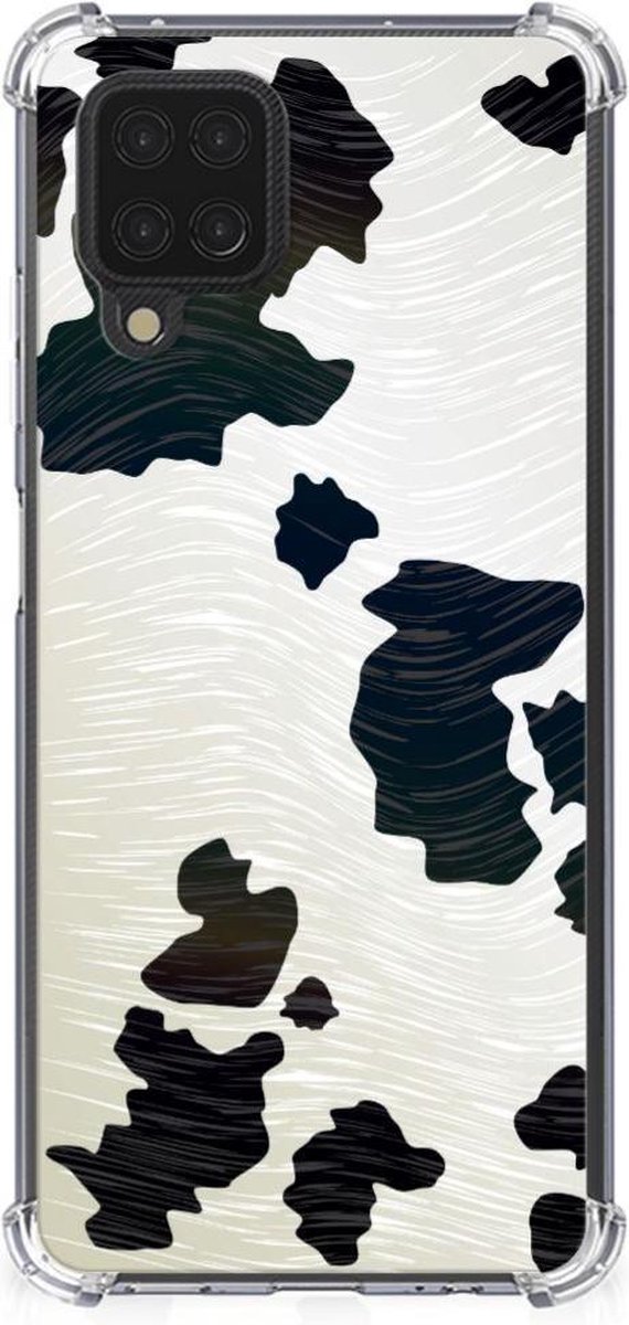 Samsung Galaxy A12 Case Anti-shock Koeienvlekken