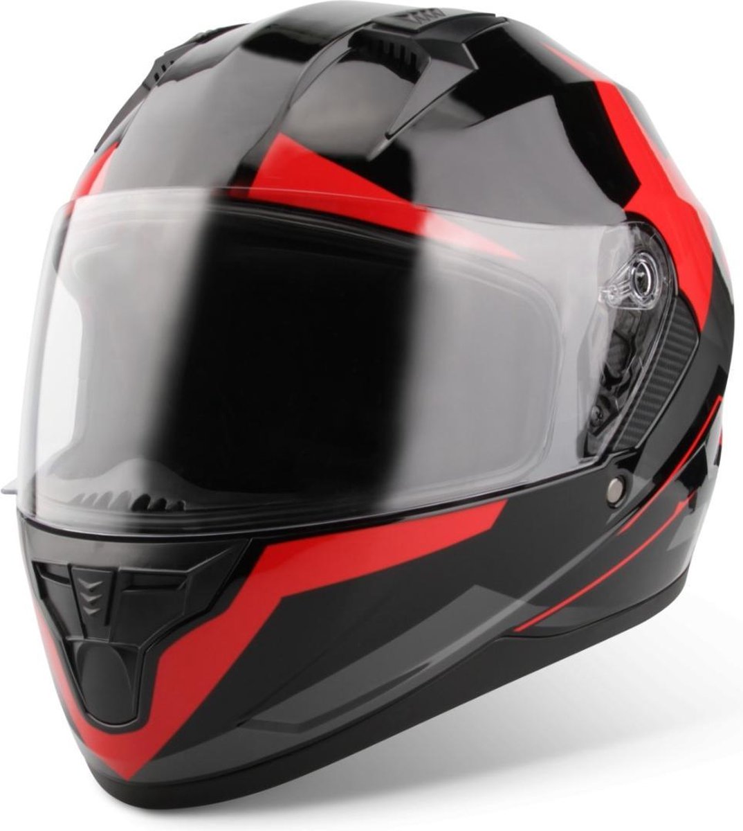 VINZ Becket Integraalhelm met Zonnevizier / Motorhelm / Scooter helm