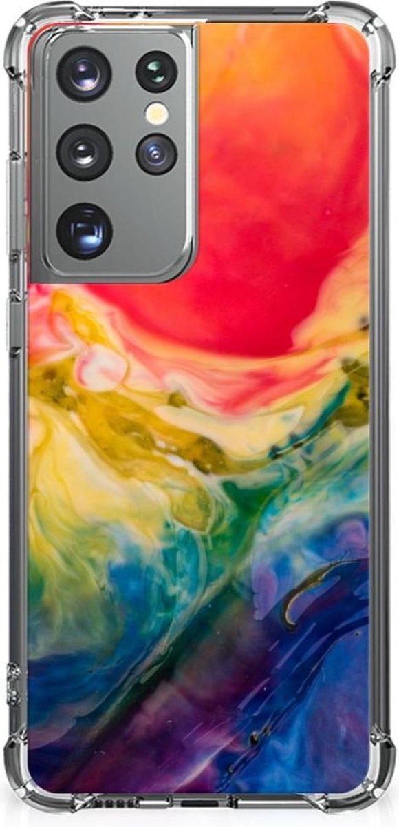 Back Cover Samsung Galaxy S21 Ultra Watercolor Dark